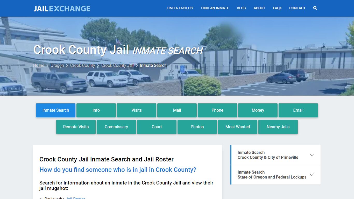 Inmate Search: Roster & Mugshots - Crook County Jail, OR